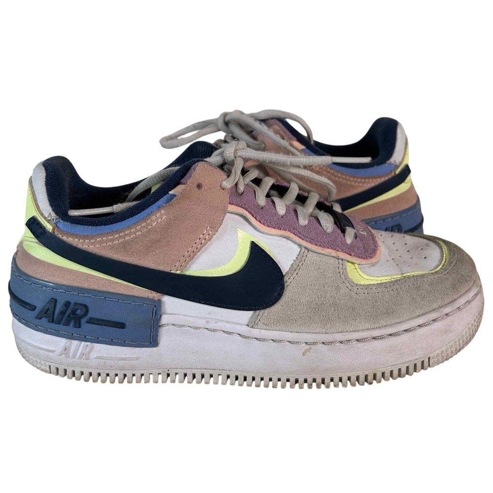 Nike Air Force 1 Shadow Cashmere Pale Ivory Pure Violet CU8591-001 Womens Size 7